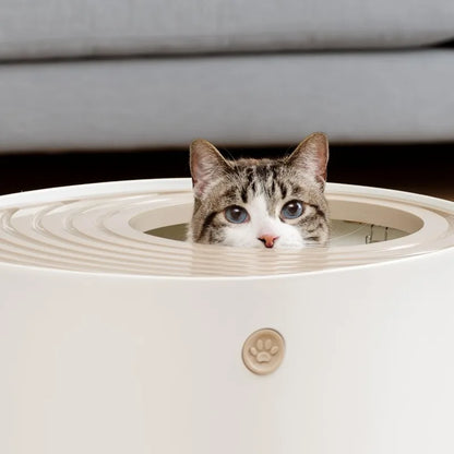 Top Entry Cat Litter Box – Stylish &amp; Enclosed Design