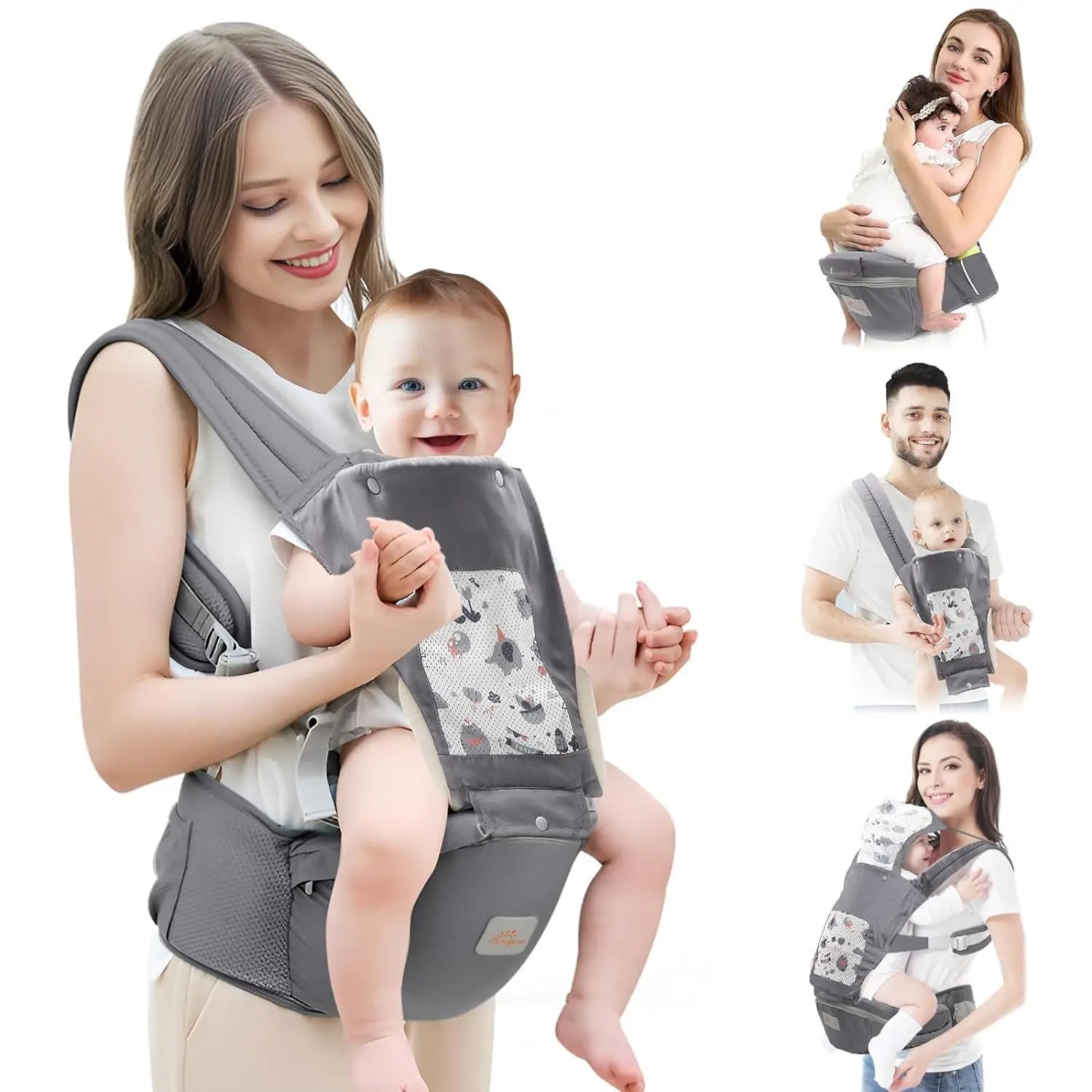 All-Position Baby Carrier – Newborn to Toddler with Hood