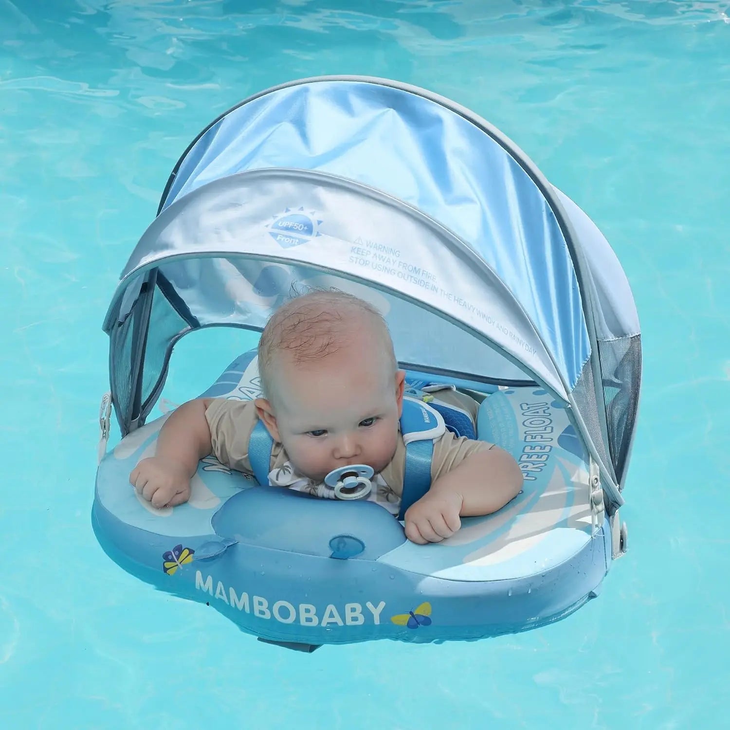 HECCEI Mambobaby Swim Float – With Tail &amp; Canopy