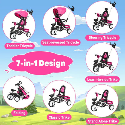 7-in-1 Kids Bike – Foldable and Adjustable