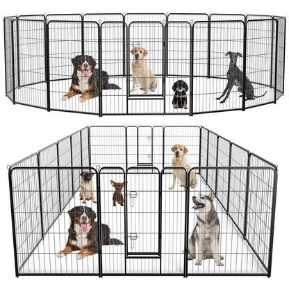 JHK 16-Panel Dog Playpen – Indoor &amp; Outdoor Use