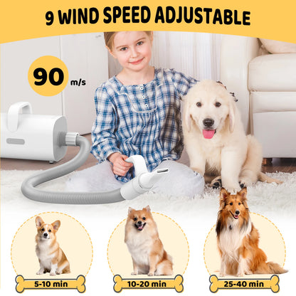 Dog Hair Dryer – Powerful, Heat-Resistant Handle