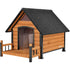 Waterproof Dog Kennel with Porch – Bite-Proof & Elevated