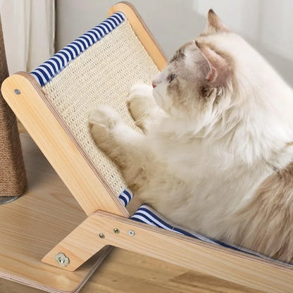 Palm-Shaped Scratching Post with Bed – For Indoor Cats