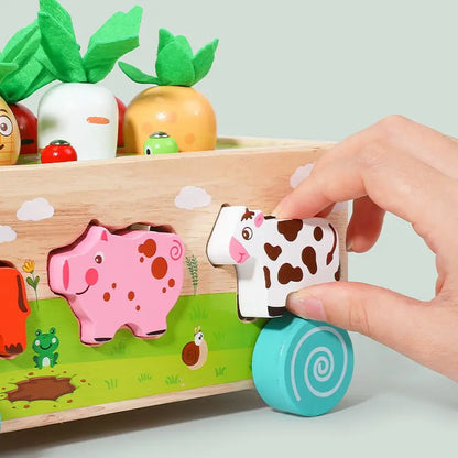 Wooden Animal Shape Sorter – Montessori Toy for Kids