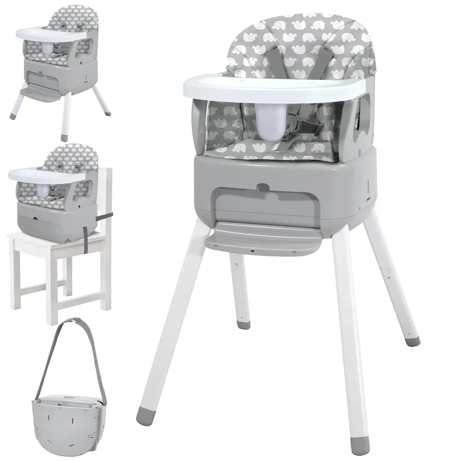 3-in-1 Portable High Chair – Baby &amp; Toddler, Foldable