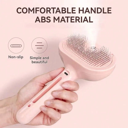 Steam Brush for Pets – Spray and Hair Removal