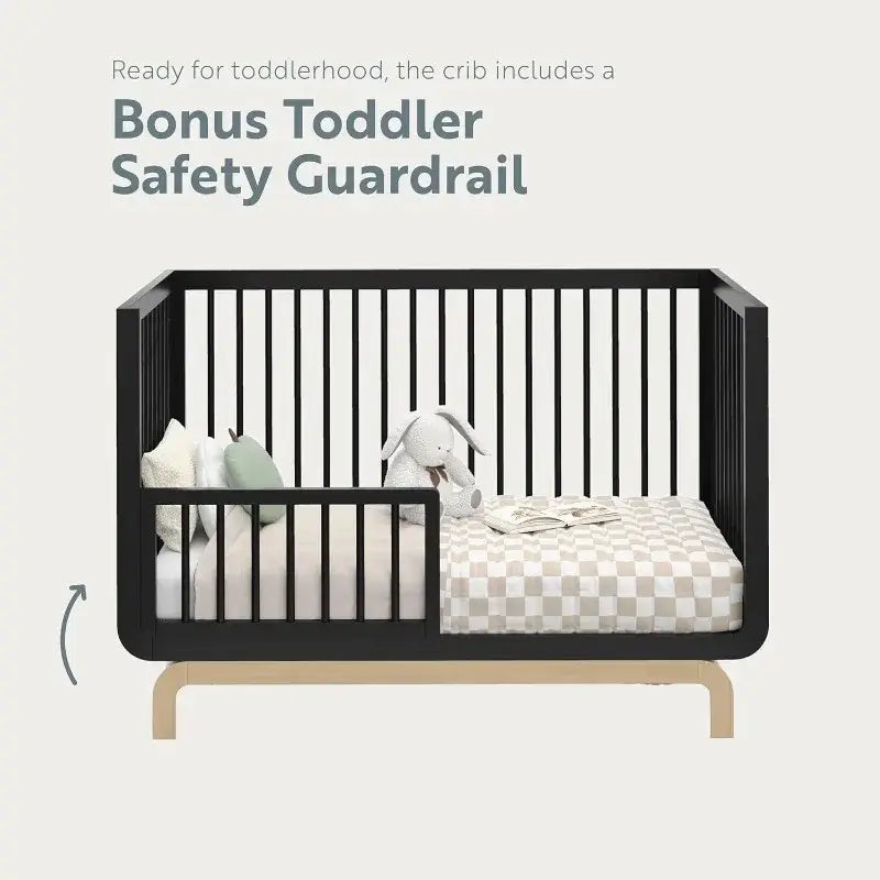 5-in-1 Convertible Crib – With Child Rail Included