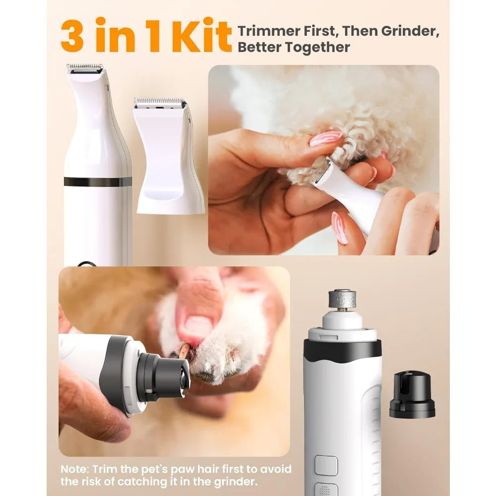 Nail Clipper and Paw Trimmer Kit – LED and Cordless