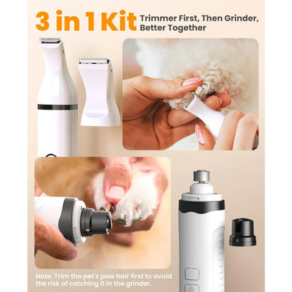 Nail Clipper and Paw Trimmer Kit – LED and Cordless