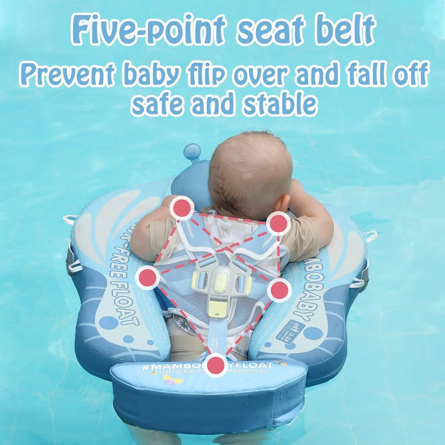 HECCEI Mambobaby Swim Float – With Tail &amp; Canopy