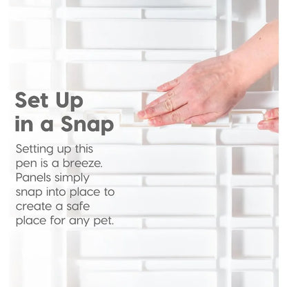 24&quot; Pet Playpen with Door – 4 Panels USA