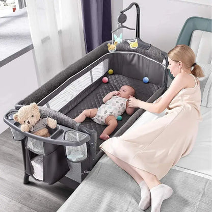 Baby Crib with Changing Table and Playpen – Convertible and Safe