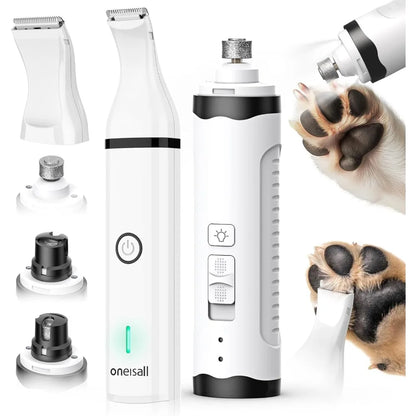 Nail Clipper and Paw Trimmer Kit – LED and Cordless