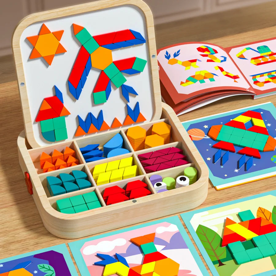 288pcs Magnetic Geometry Puzzle – Creative Brain Toy