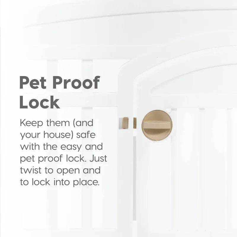 24&quot; Pet Playpen with Door – 4 Panels USA