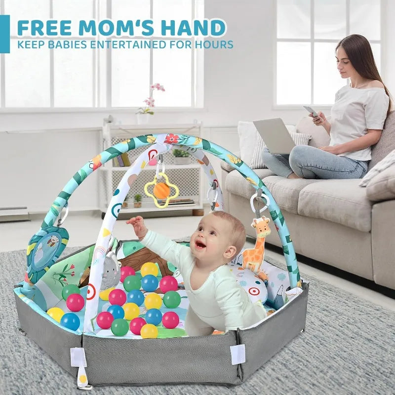 8-in-1 Baby Gym – Washable Sensory Mat