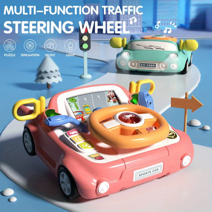 Musical Steering Wheel Toy – Baby Car Seat Activity