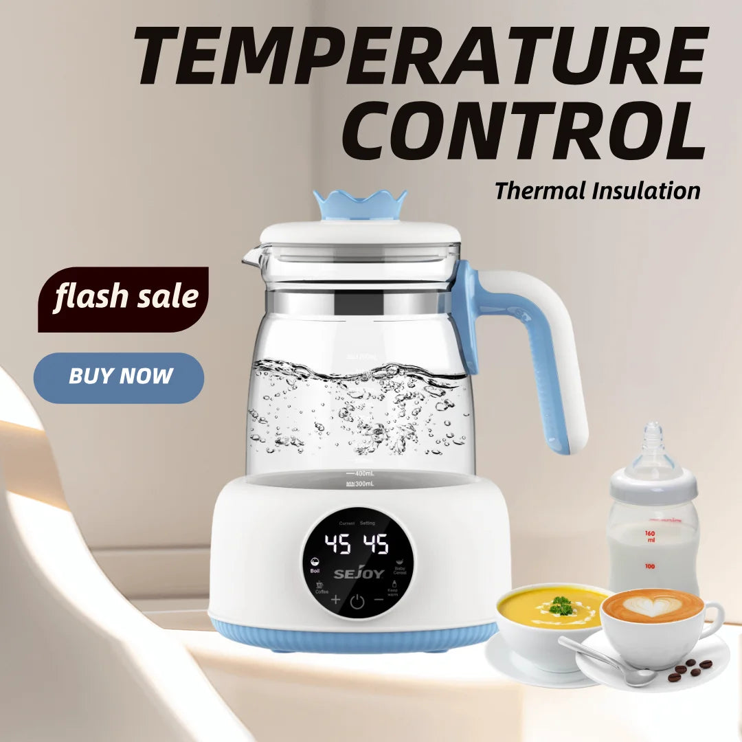 Sejoy Electric Kettle – Warm Water for Baby Feeding