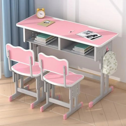 Kids Study Desk Set – Adjustable Table with Storage