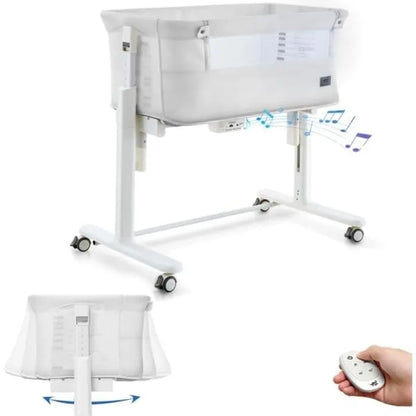 Electric Rocking Bassinet – Adjustable Bedside Cradle