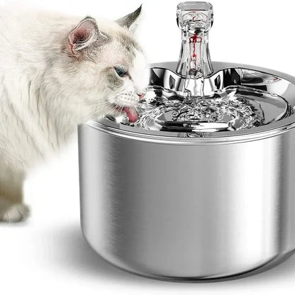 Automatic Cat Water Fountain – Stainless Steel