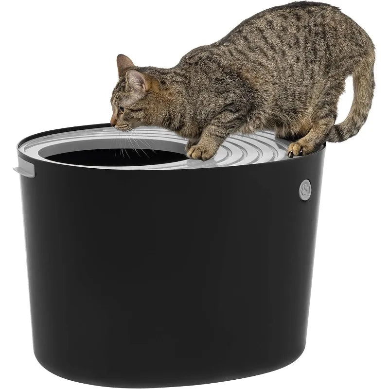 Top Entry Cat Litter Box – Stylish &amp; Enclosed Design
