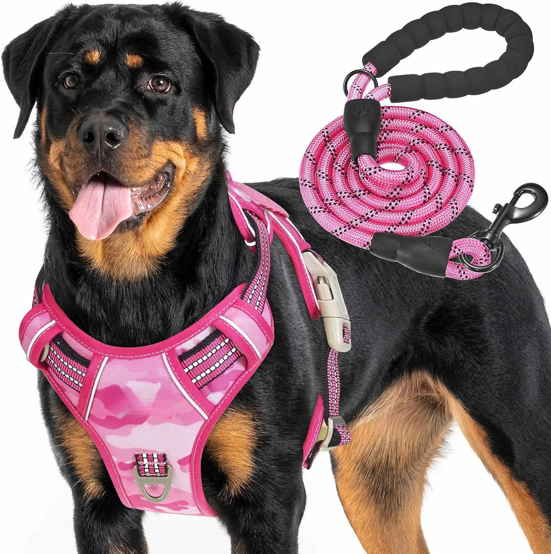 Tactical Dog Harness – No-Pull &amp; Adjustable for Large Dogs