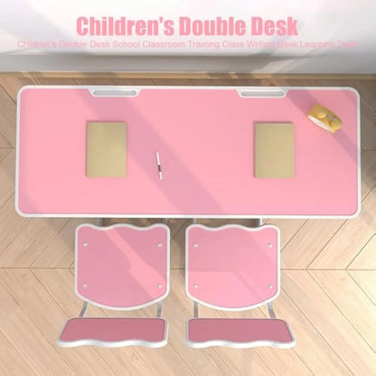 Kids Study Desk Set – Adjustable Table with Storage