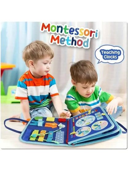 Montessori Busy Board – Sensory Toy for Ages 1–3