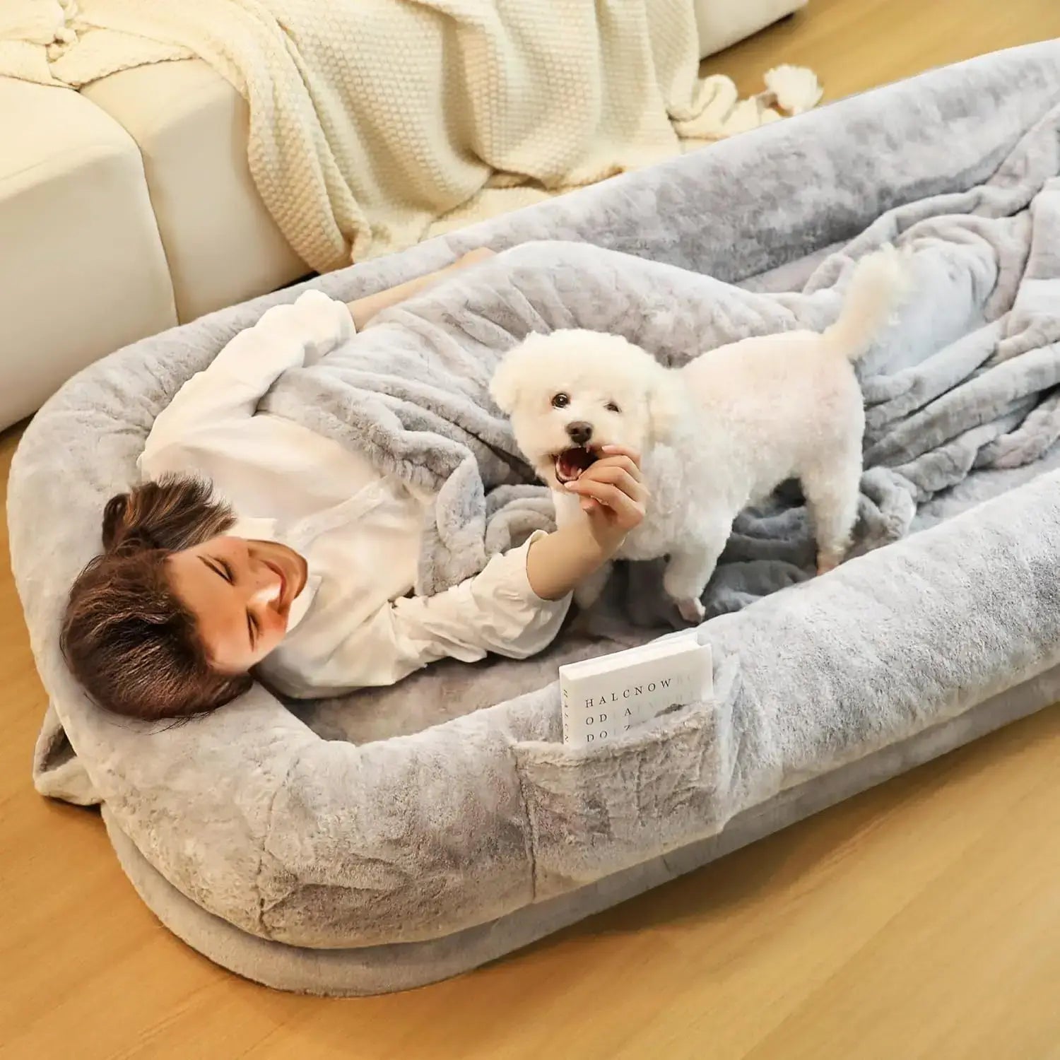 Human Dog Bed - Oversized, Orthopedic &amp; Washable