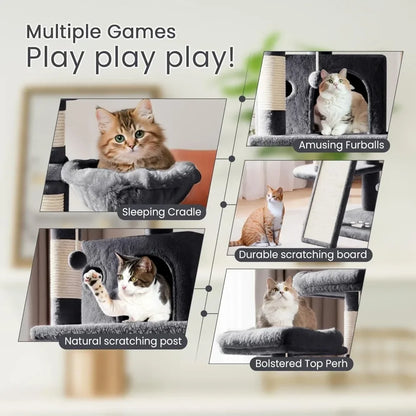 Significant 68” Cat Tree – Multiple Levels