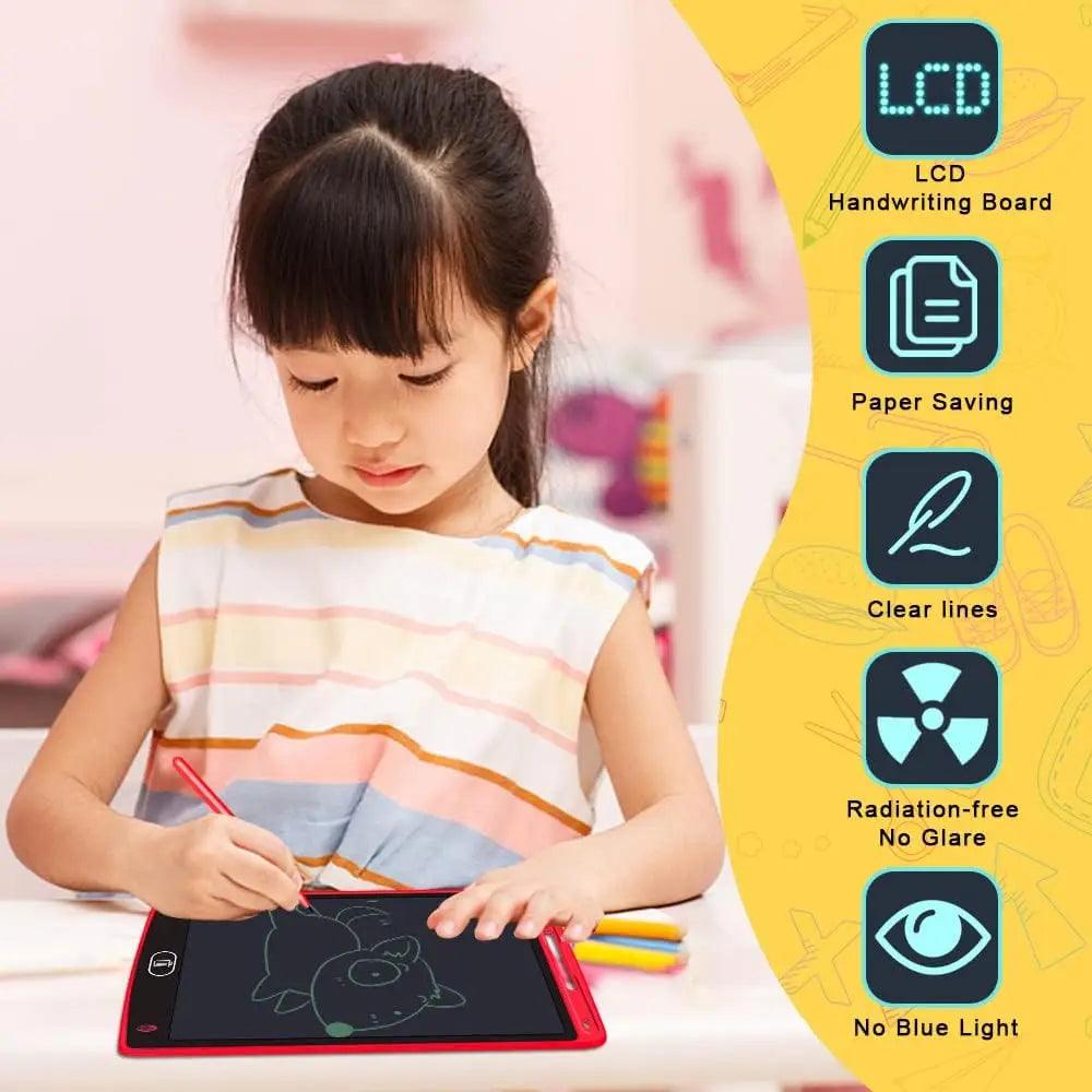 6-Pack LCD Drawing Tablets – 8.5&quot; Writing Boards