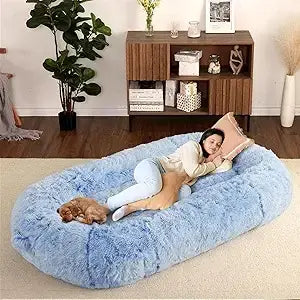 Cama Gigante Estilo Perro – Para Adultos, Niños y Mascotas