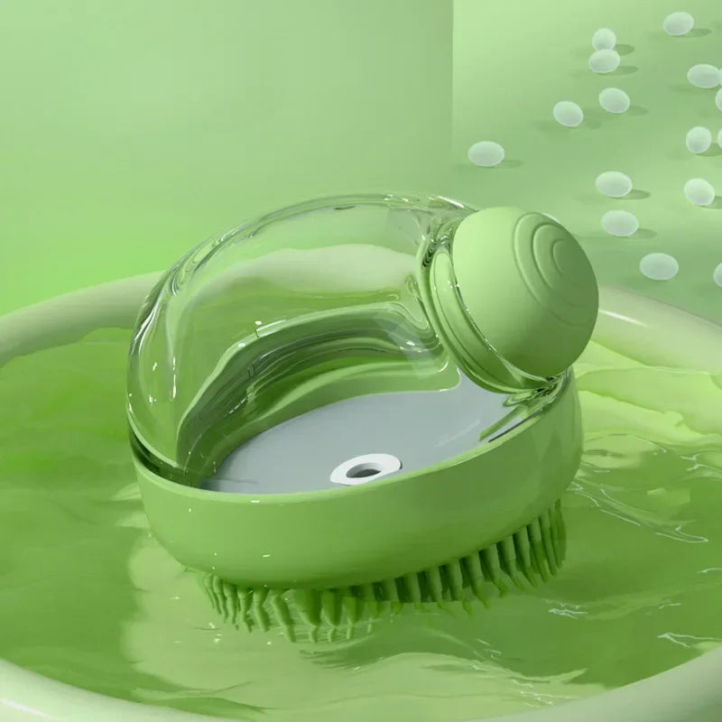 Bath Brush with Shampoo for Dogs and Cats