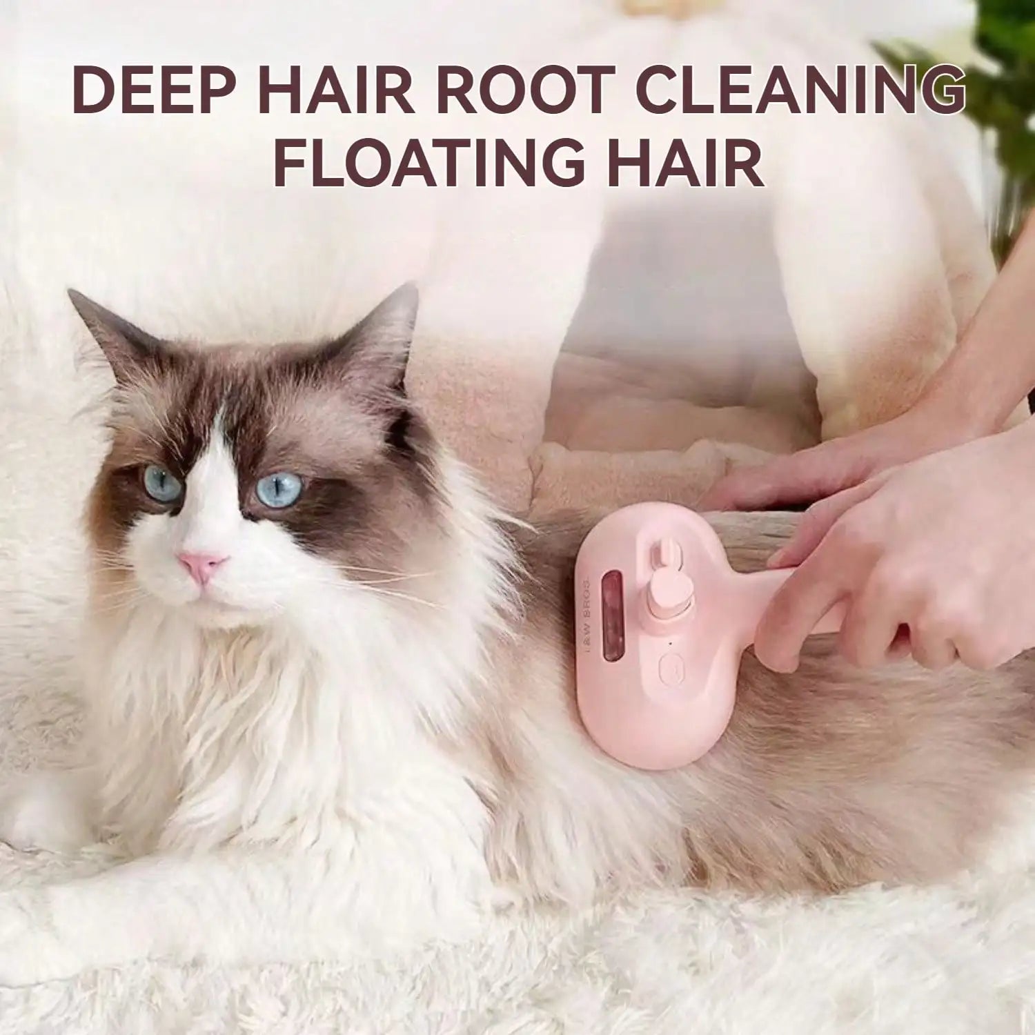 Steam Brush for Pets – Spray and Hair Removal
