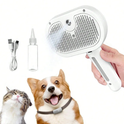 Steam Brush for Pets – Spray and Hair Removal
