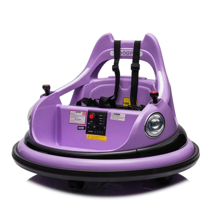 12V Kids Bumper Car – LED, Bluetooth &amp; Spinning