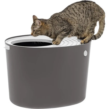 Top Entry Cat Litter Box – Stylish &amp; Enclosed Design