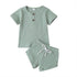 Baby Knitwear Set – Summer Tee & Shorts for Toddlers
