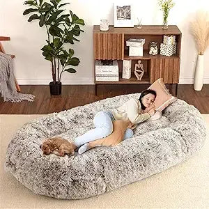 Cama Gigante Estilo Perro – Para Adultos, Niños y Mascotas