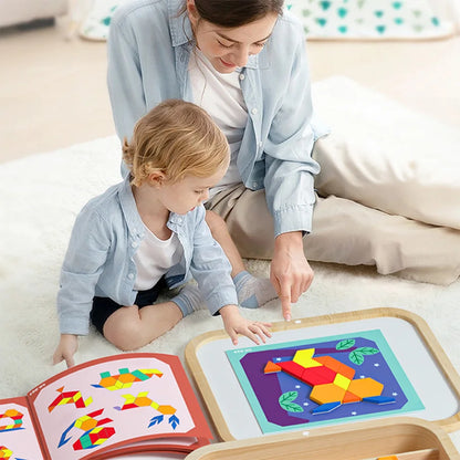288pcs Magnetic Geometry Puzzle – Creative Brain Toy