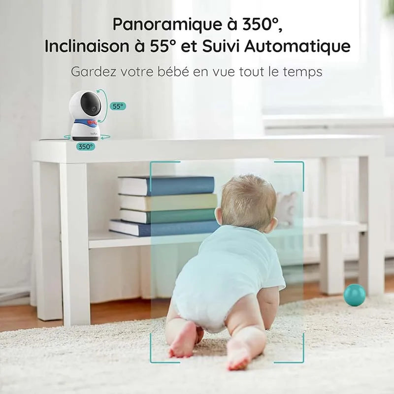 BOIFUN 5&quot; Baby Monitor – 1080P PTZ Camera &amp; Tracking