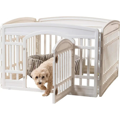 24&quot; Pet Playpen with Door – 4 Panels USA