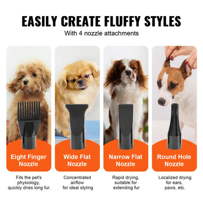 Professional Pet Dryer – 2000W Powerful and Quiet
