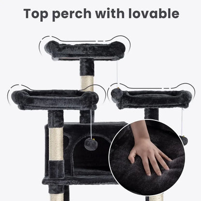 Significant 68” Cat Tree – Multiple Levels