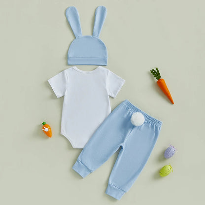 Baby Girl Floral Dress Set – 3 Pcs Spring Outfit